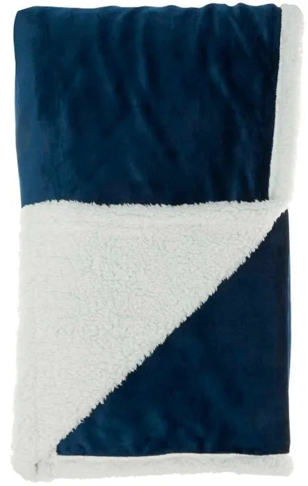 Throw Blankets SN102 Navy Throw Blanket - Rug & Home