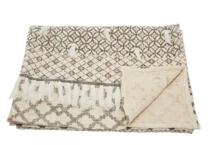 Throw BX089 Natural Throw Blanket - Rug & Home