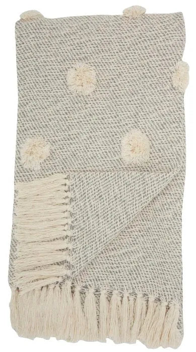 Throw SH019 Grey Throw Blanket - Rug & Home