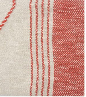 Throws Lr80186 Red/White Throw Blanket - Rug & Home