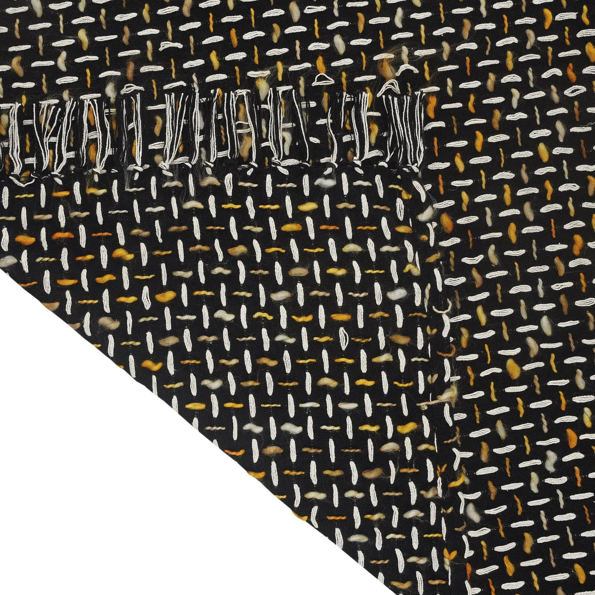 Throws Lr80189 Black/Gold Throw Blanket - Rug & Home