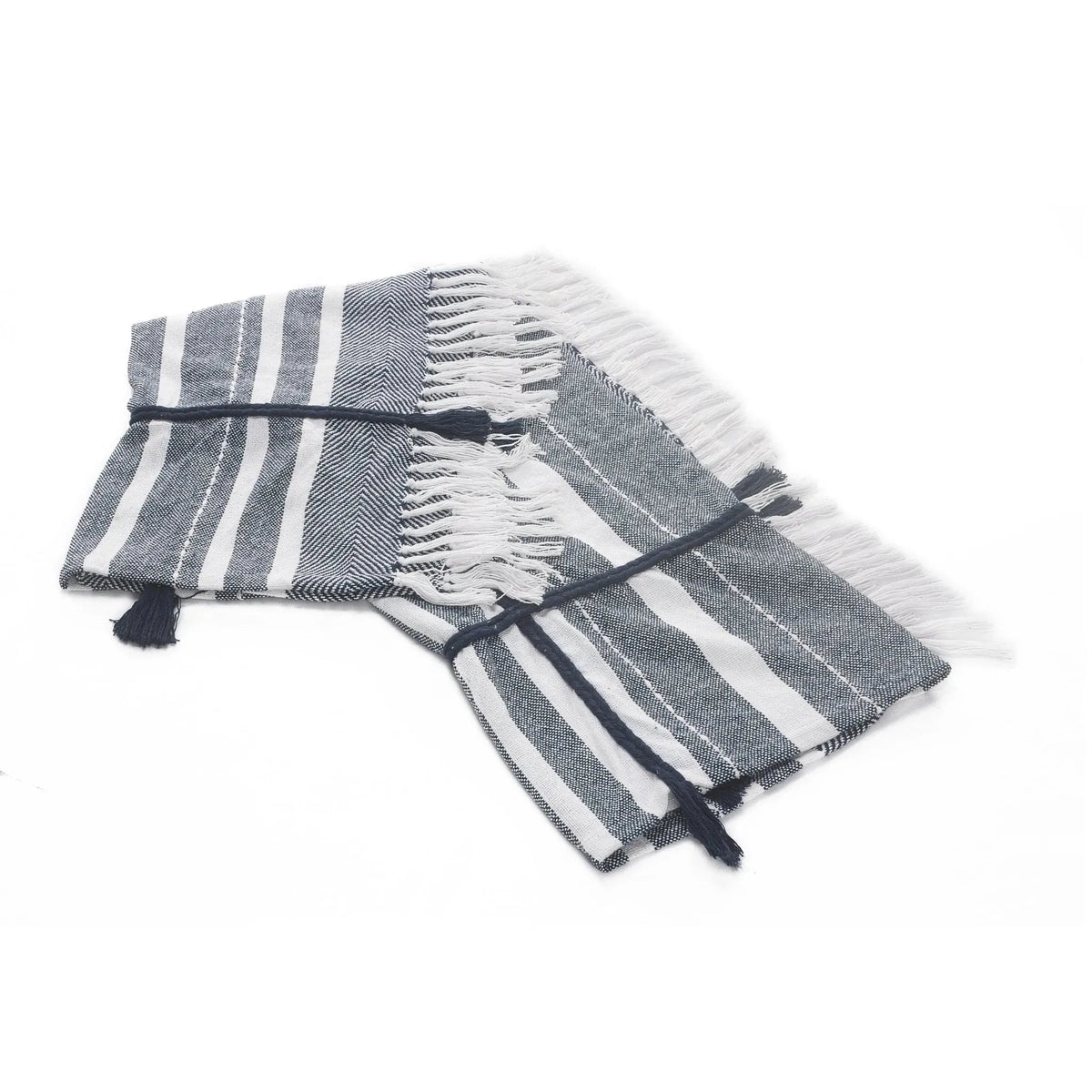 Throws Lr80191 Blue/White Throw Blanket