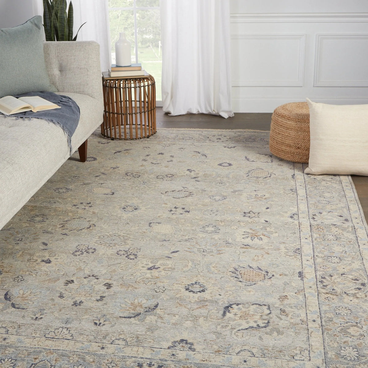 Tierzah Trz03 Sahlest Gray/Beige Rug - Rug & Home