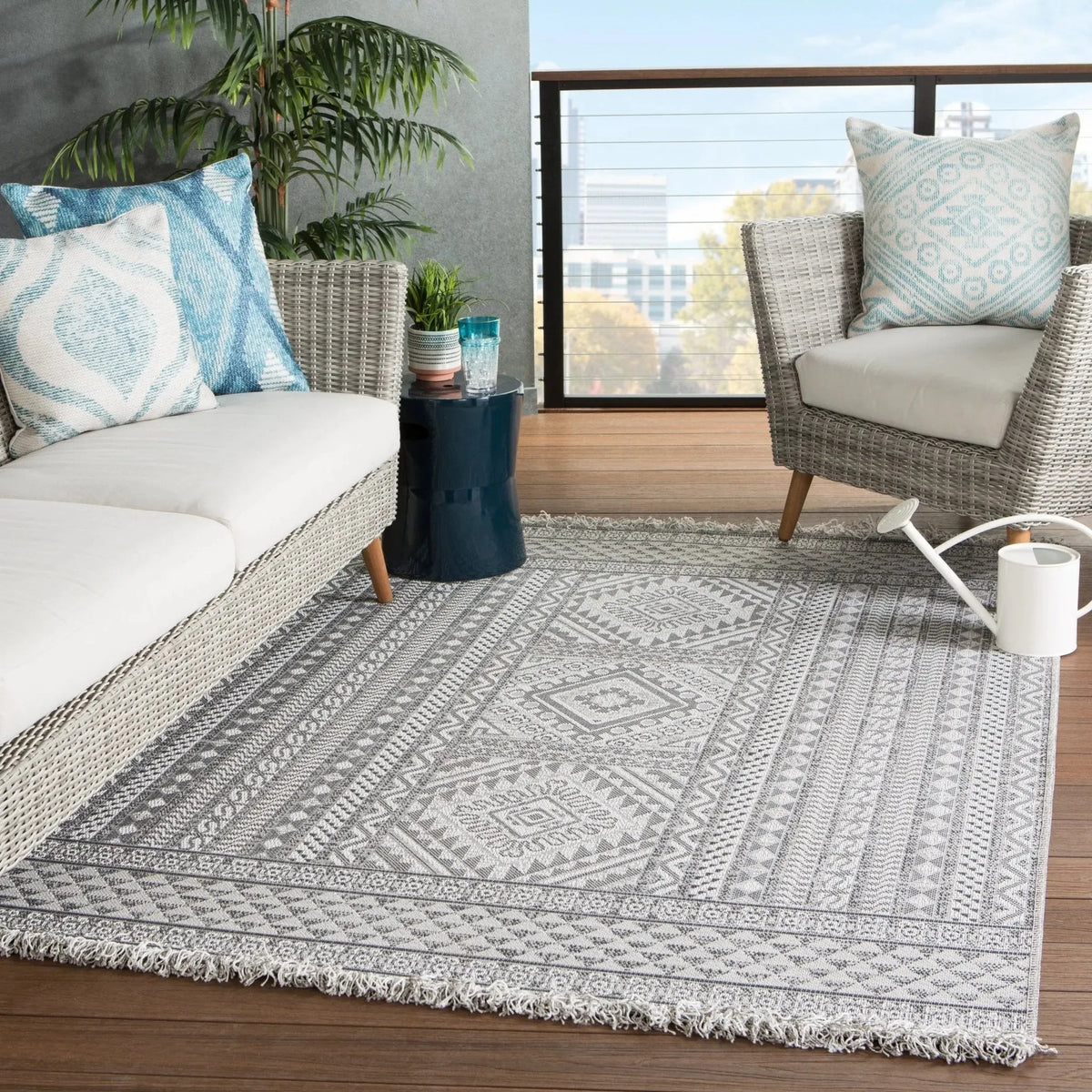 Tikal Tkl01 Inayah Gray/Light Gray Rug