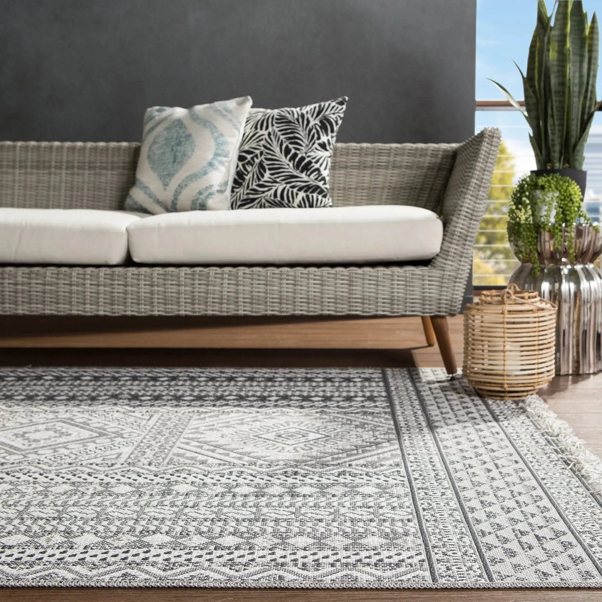 Tikal Tkl01 Inayah Gray/Light Gray Rug