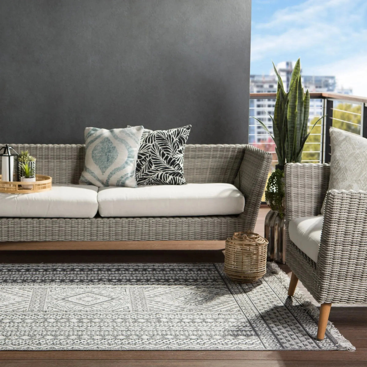 Tikal Tkl01 Inayah Gray/Light Gray Rug