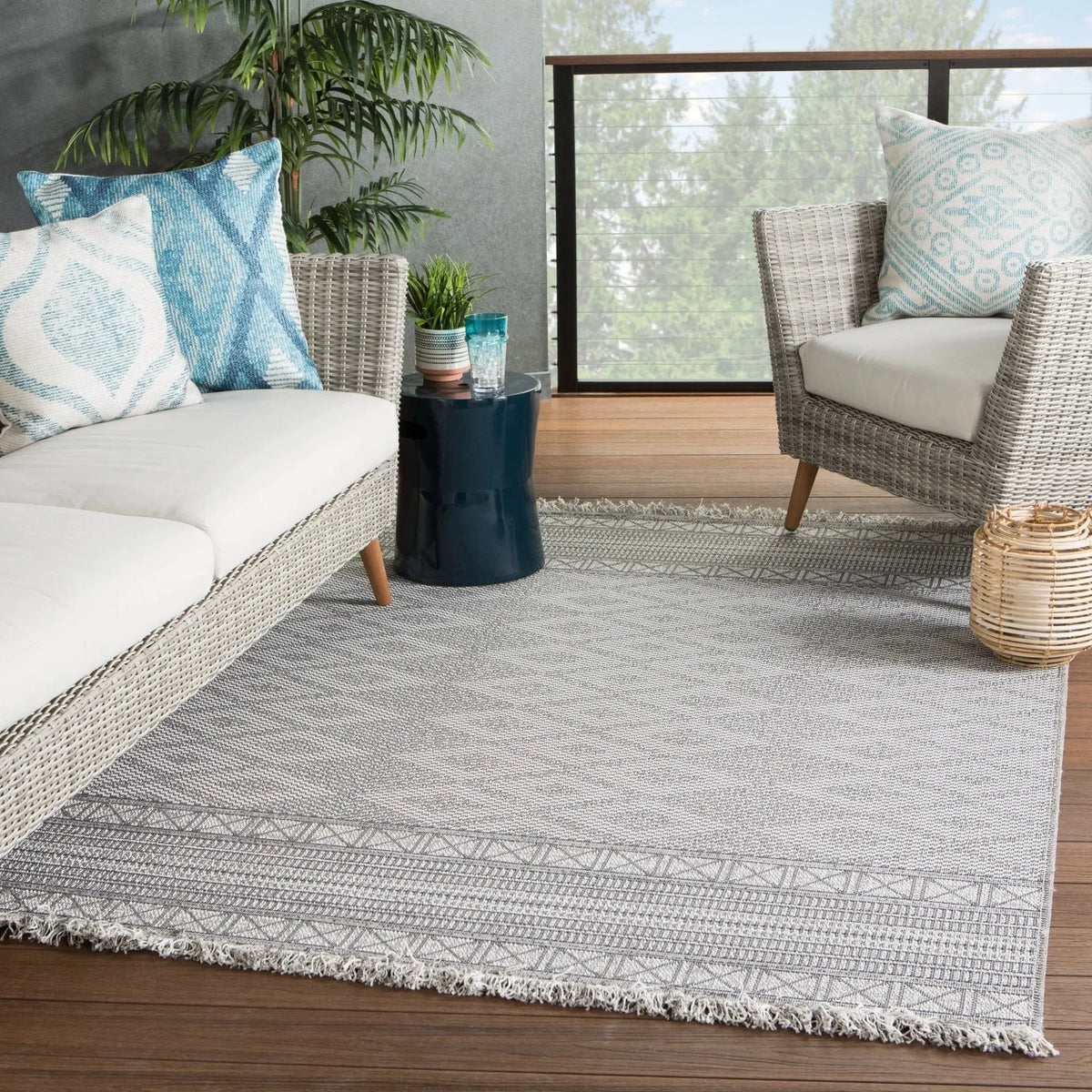Tikal Tkl04 Ramos Gray/Light Gray Rug