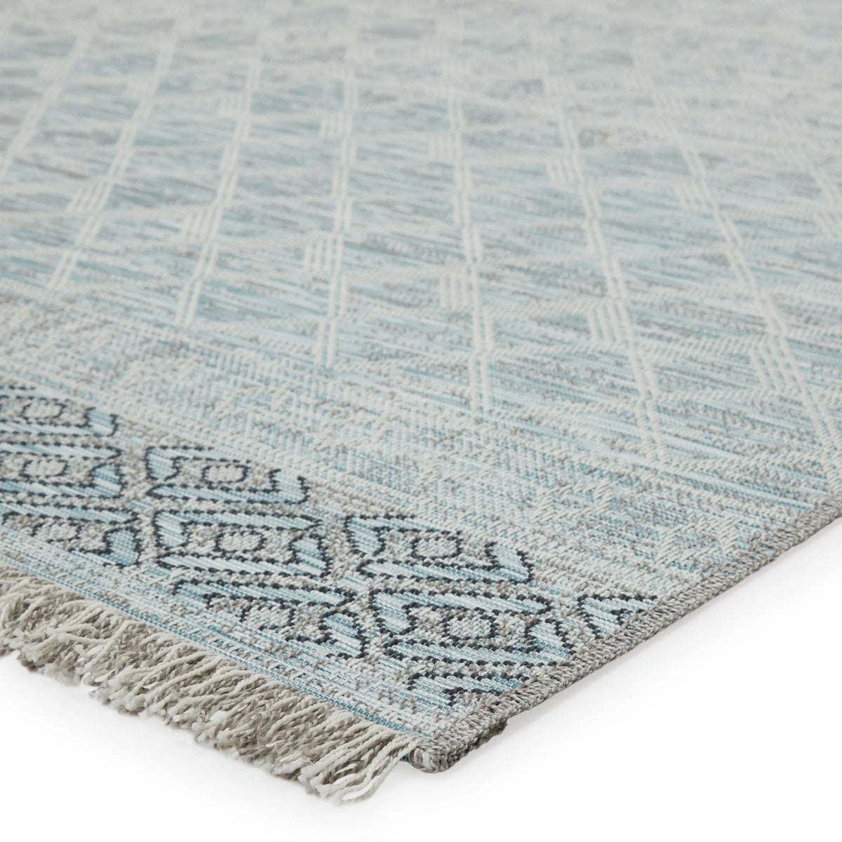 Tikal Tkl06 Ravi Gray/Light Blue Rug - Rug & Home