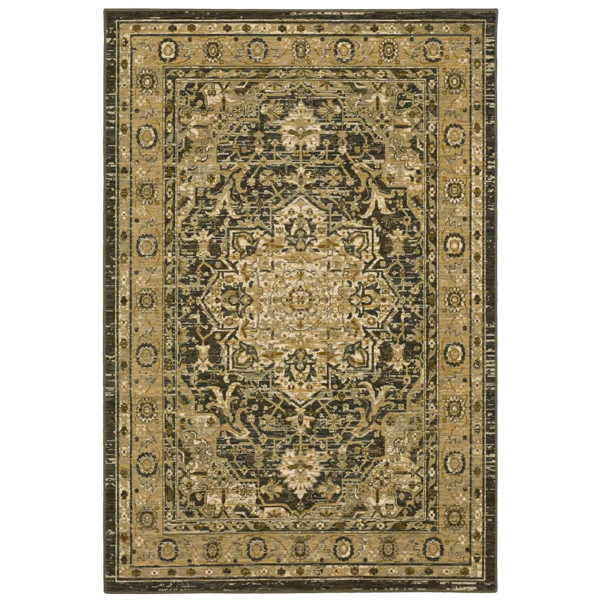 Titanium 39400 16002 Regency Charcoal Rug - Rug & Home