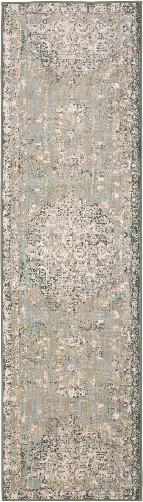 Titanium 39400 16014 Floret Seaglass By Patina Vie Rug - Rug & Home