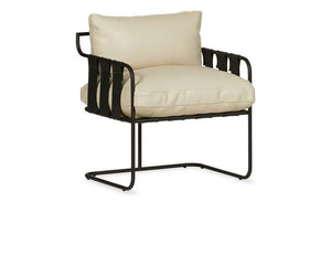 Toluca Accent Chair Black/Cream/Tobacco MX - Rug & Home