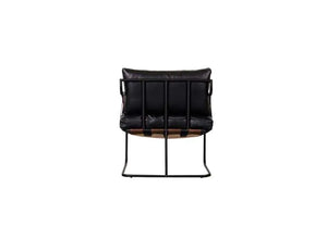 Toluca Accent Chair Black/Cream/Tobacco MX - Rug & Home