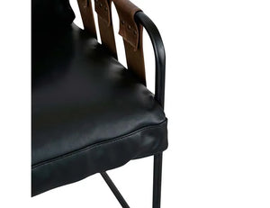 Toluca Accent Chair Black/Cream/Tobacco MX - Rug & Home