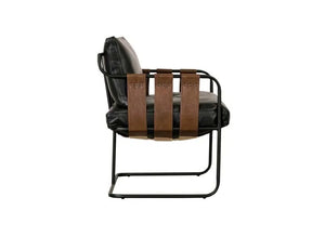 Toluca Accent Chair Black/Cream/Tobacco MX - Rug & Home