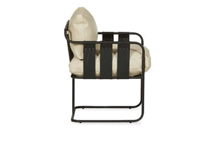 Toluca Accent Chair Black/Cream/Tobacco MX - Rug & Home