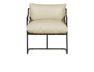 Toluca Accent Chair Black/Cream/Tobacco MX - Rug & Home