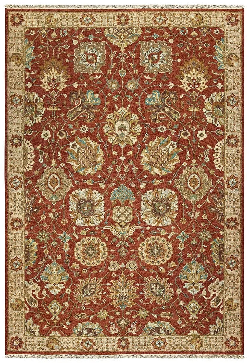 Tommy Bahama Angora 12303 Rust Ivory Rug - Rug & Home