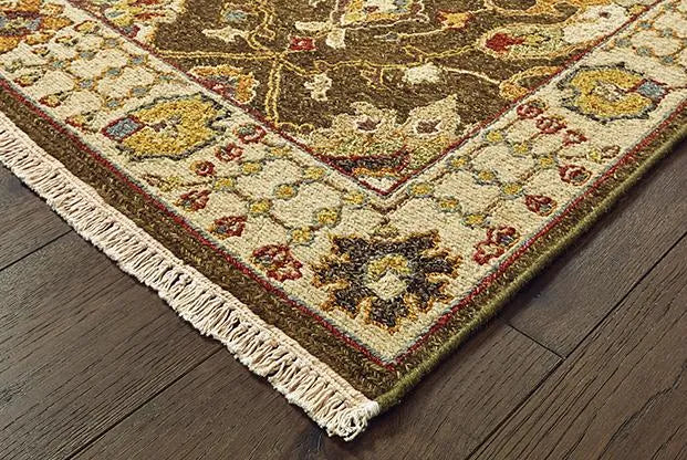 Tommy Bahama Angora 12304 Brown Ivory Rug - Rug & Home