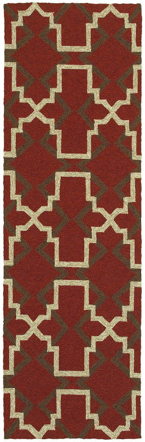 Tommy Bahama Atrium 51103 Red / Brown Rug - Rug & Home