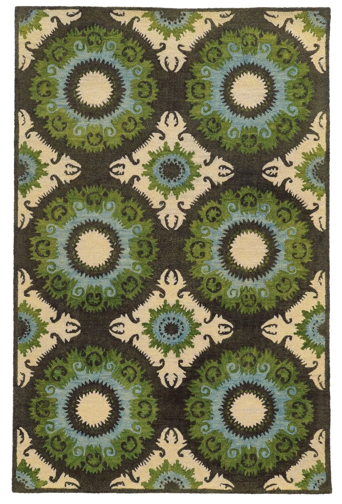 Tommy Bahama Jamison 53307 Black / Green Rug - Rug & Home