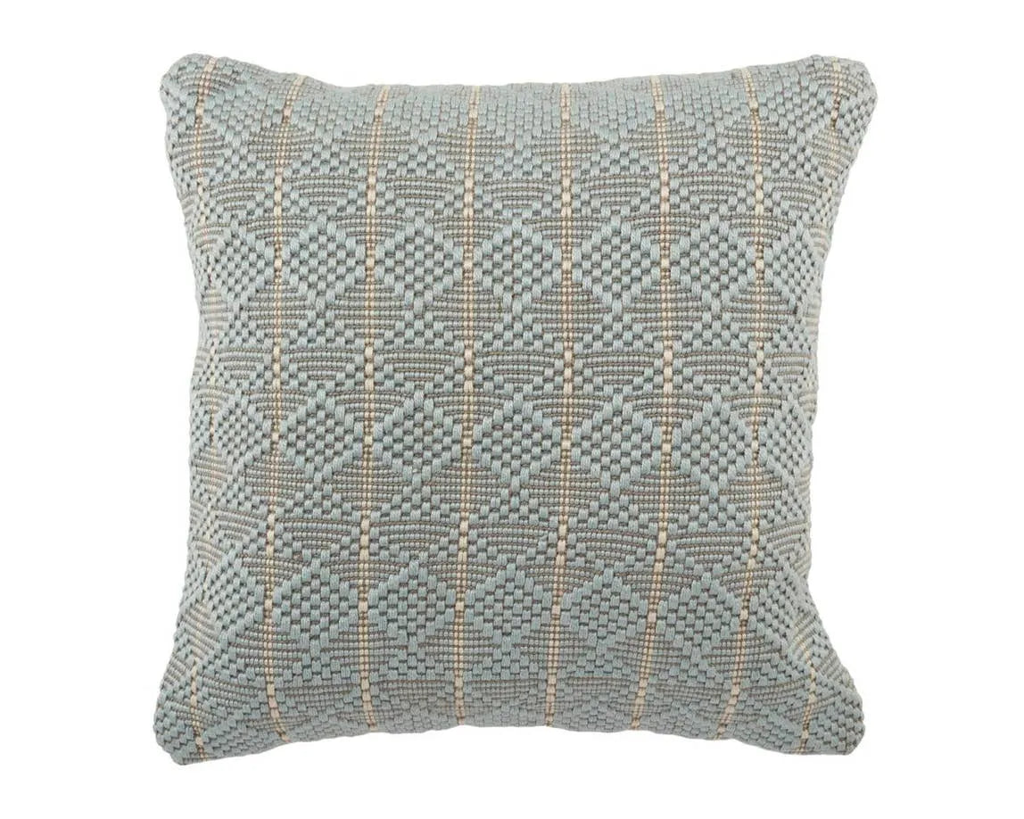 Torren TOR04 Light Blue/Grey Pillow - Rug & Home