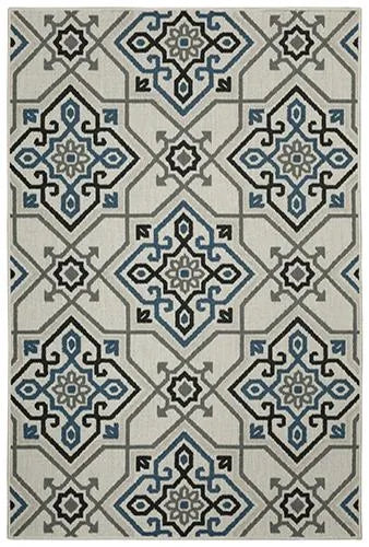 Torrey 004Y1 Beige/Blue Rug - Rug & Home