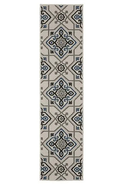 Torrey 004Y1 Beige/Blue Rug - Rug & Home