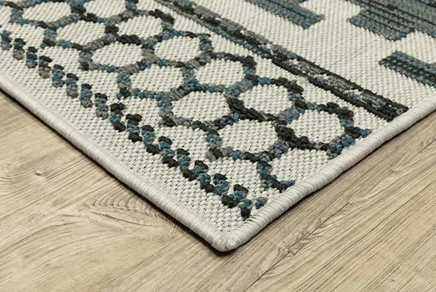 Torrey 005Y1 Beige/Blue Rug - Rug & Home