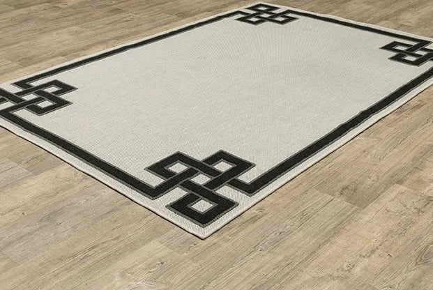 Torrey 1530I Beige/Black Rug - Rug & Home