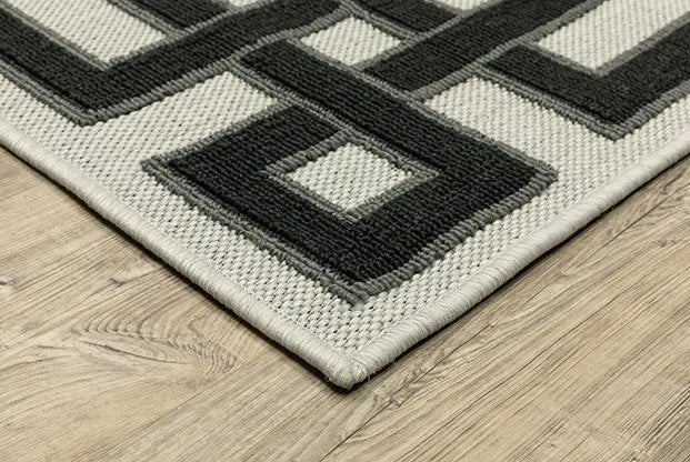 Torrey 1530I Beige/Black Rug - Rug & Home