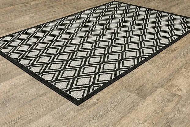 Torrey 4151G Beige/Black Rug - Rug & Home