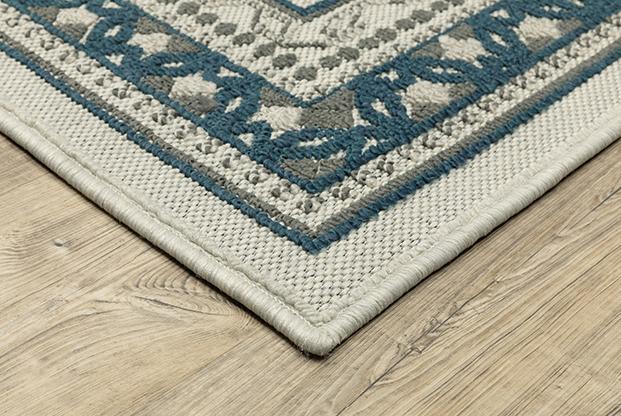 Torrey 8020W Beige/Blue Rug - Rug & Home