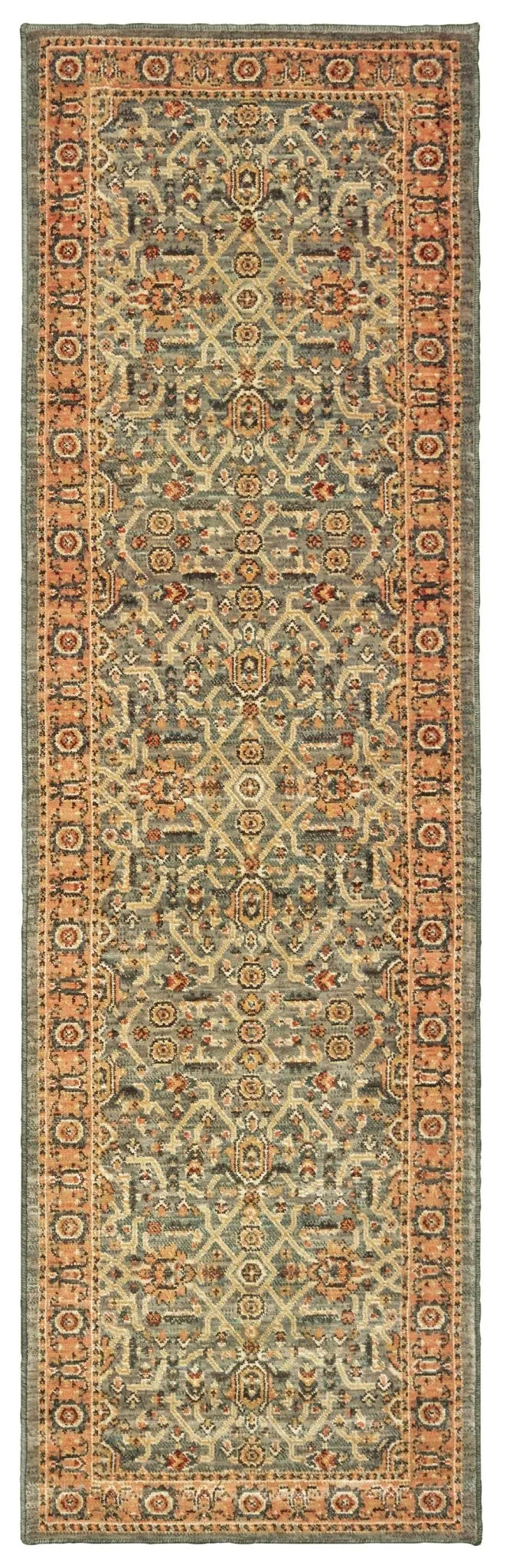 Toscana 9537B Blue Orange Rug - Rug & Home