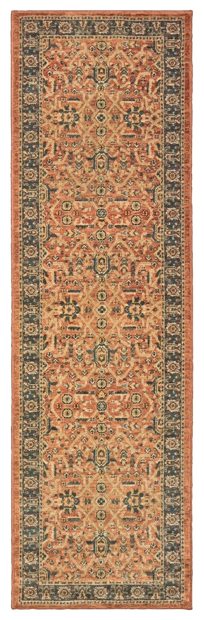 Toscana 9537C Orange Blue Rug - Rug & Home