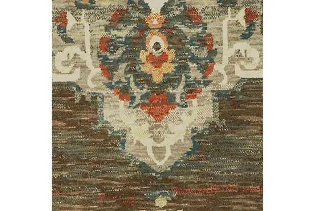 Toscana 9568C Charcoal Orange Rug