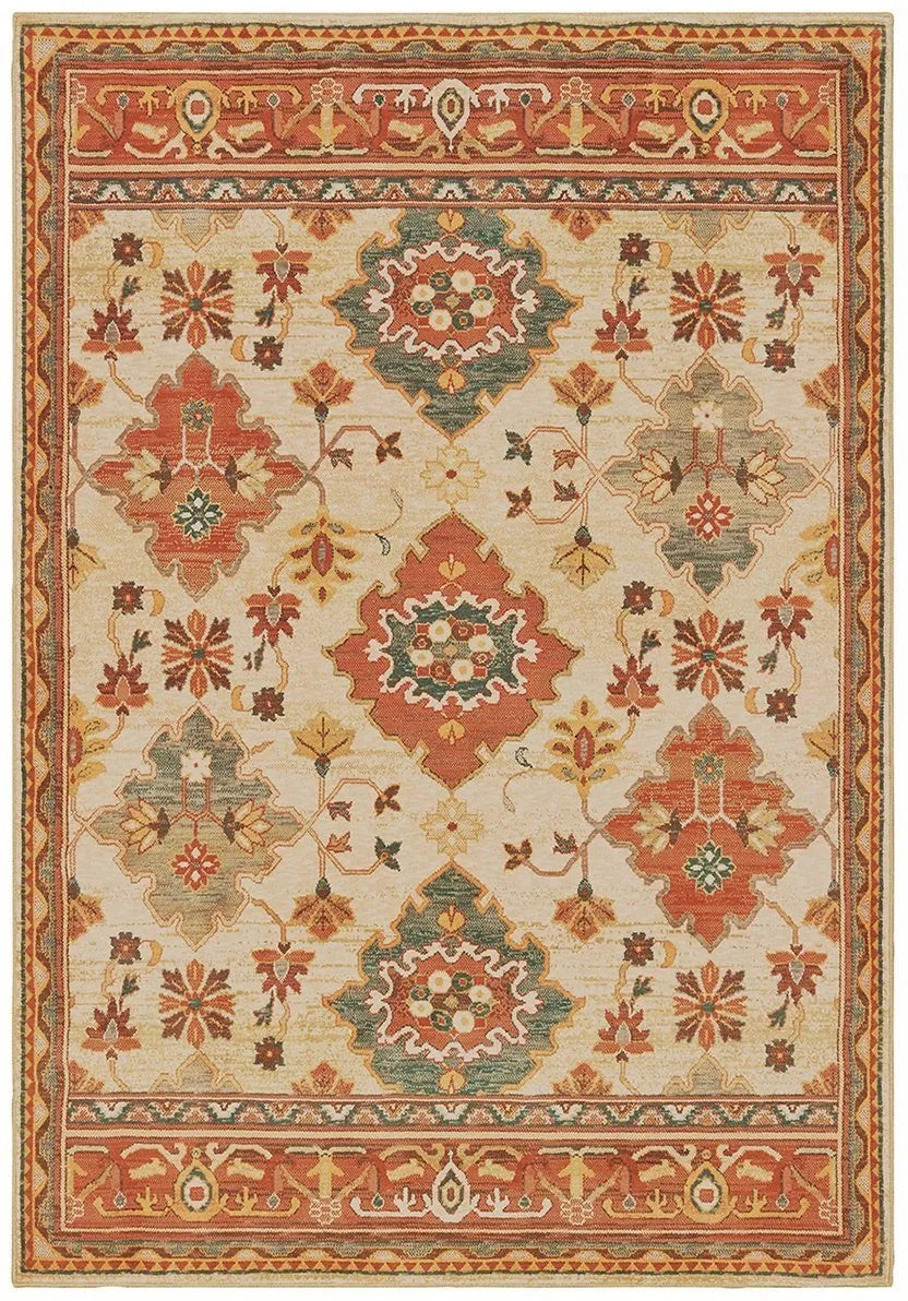 Toscana 9570A Ivory Orange Rug - Rug & Home