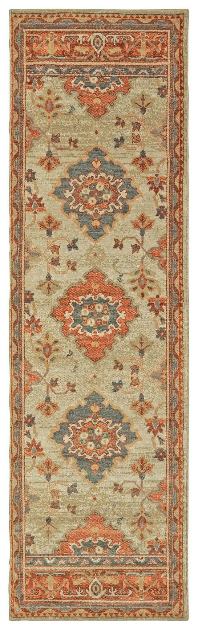 Toscana 9570A Ivory Orange Rug - Rug & Home