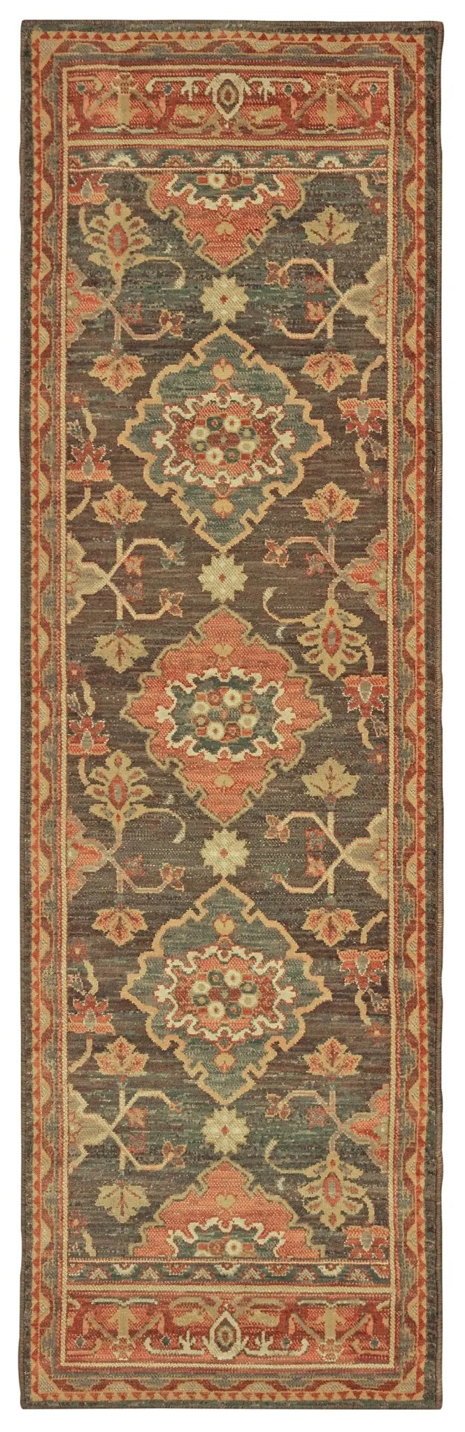 Toscana 9570B Charcoal Orange Rug - Rug & Home