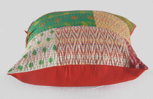 Traditional Patola Kantha LR07382 Throw Pillow - Rug & Home