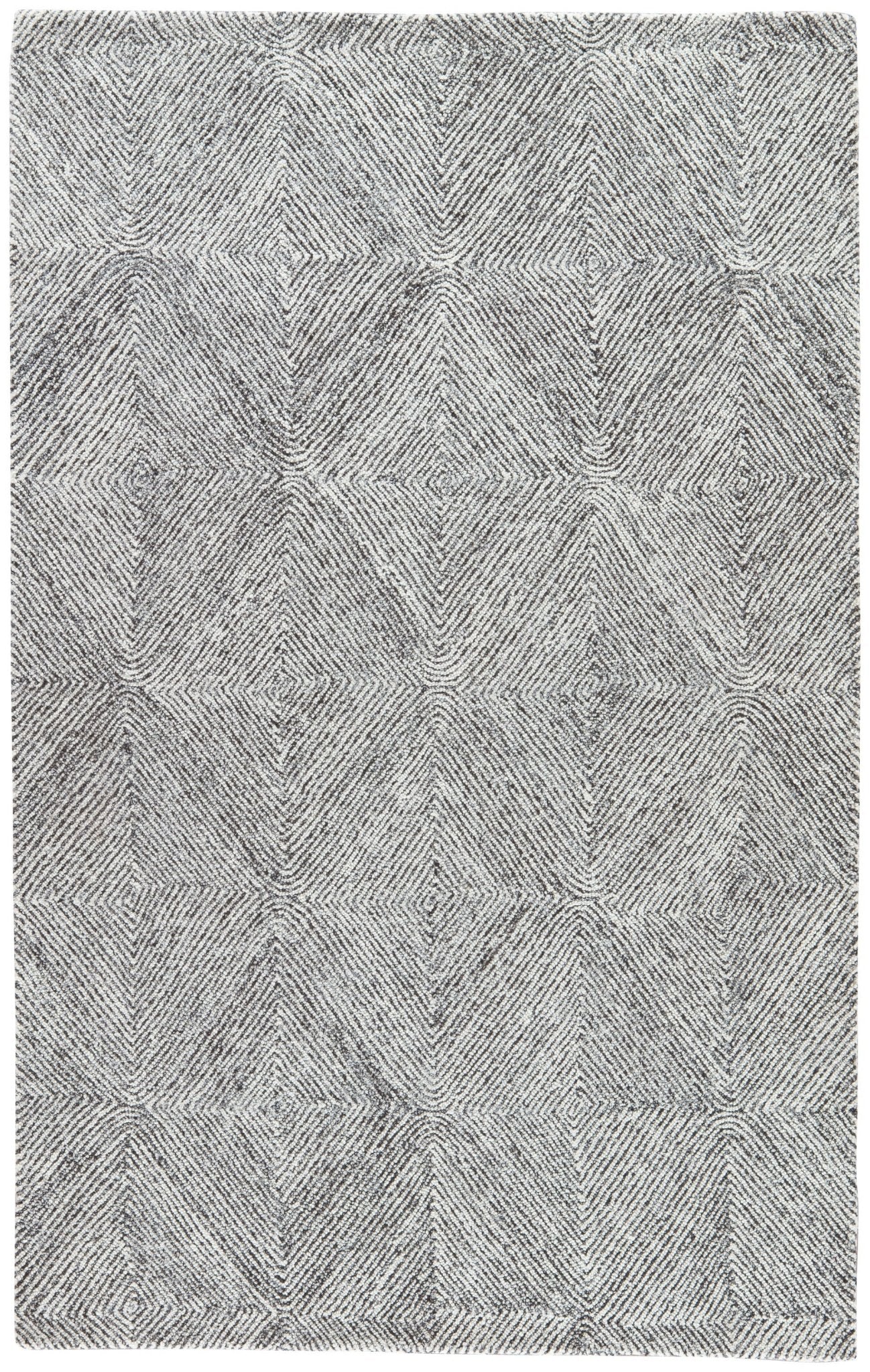 Traditions Made Modern Tufted MMT19 Exhibition White / Dark Gray Rug - Rug & Home