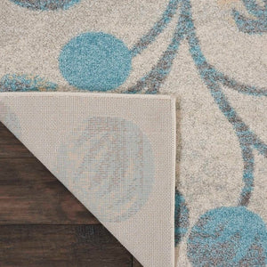 Tranquil TRA03 Ivory/Turquoise Rug - Rug & Home