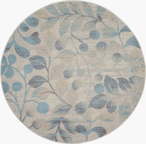 Tranquil TRA03 Ivory/Turquoise Rug - Rug & Home