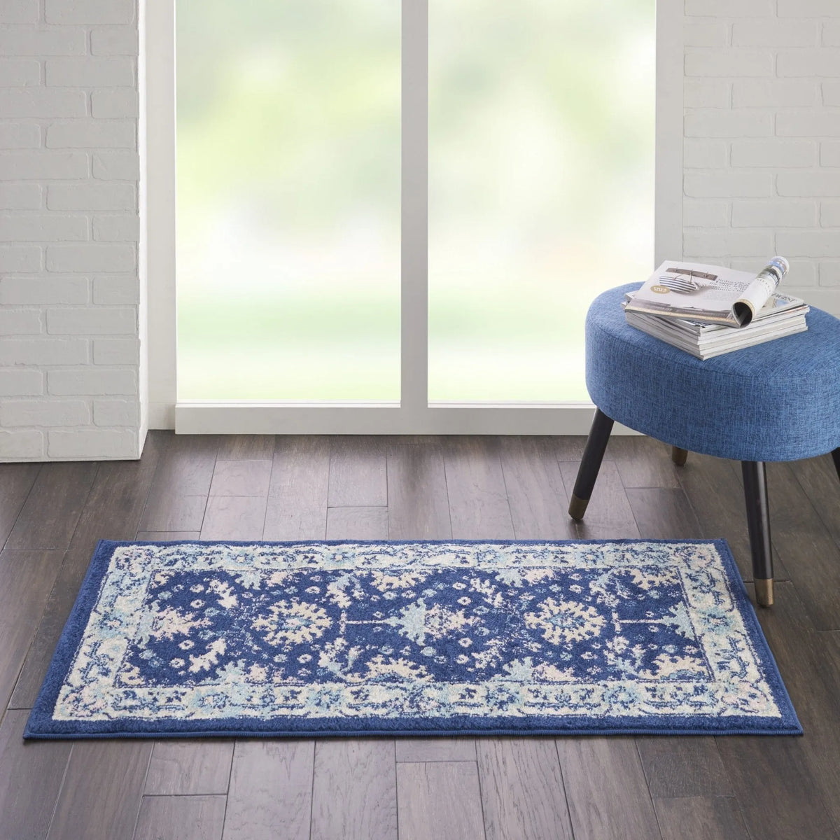 Tranquil TRA10 Navy/Ivory Rug - Rug & Home