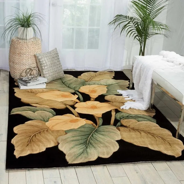 Tropics TS08 Black Rug - Rug & Home