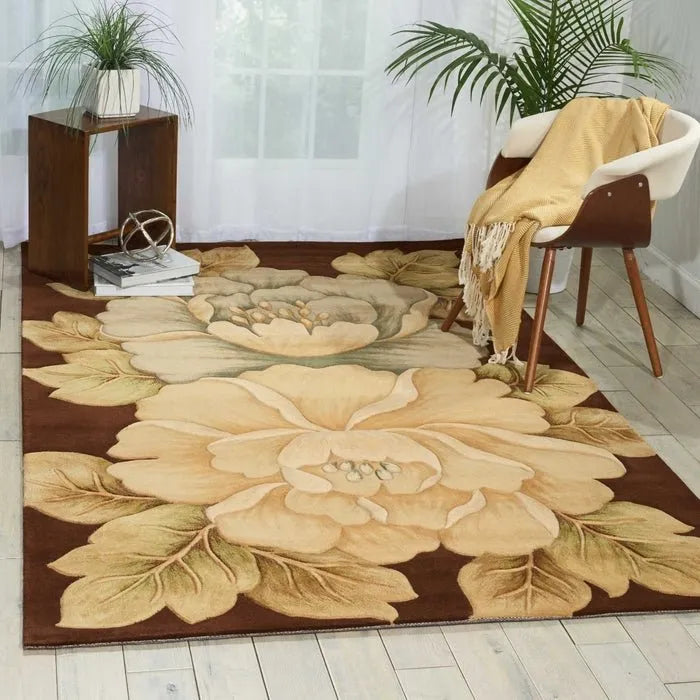 Tropics TS09 Brown Rug - Rug & Home