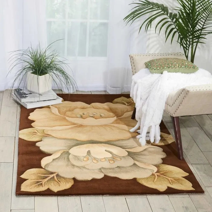 Tropics TS09 Brown Rug - Rug & Home