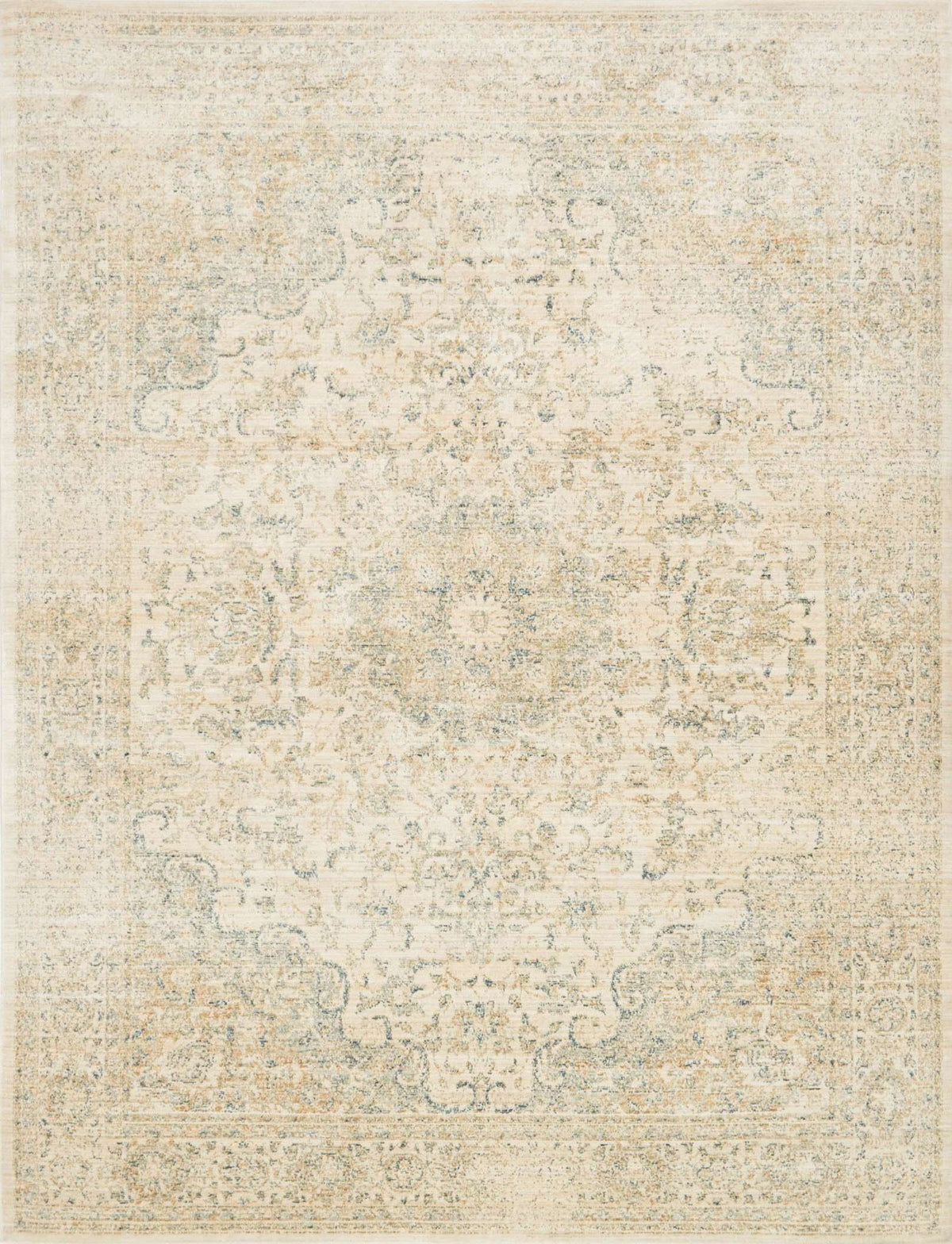 Trousdale by ED Ellen DeGeneres TX 06 Sand / Blue Rug - Rug & Home