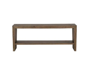 Troy Console Table Antique Brown/Meadow White - Rug & Home