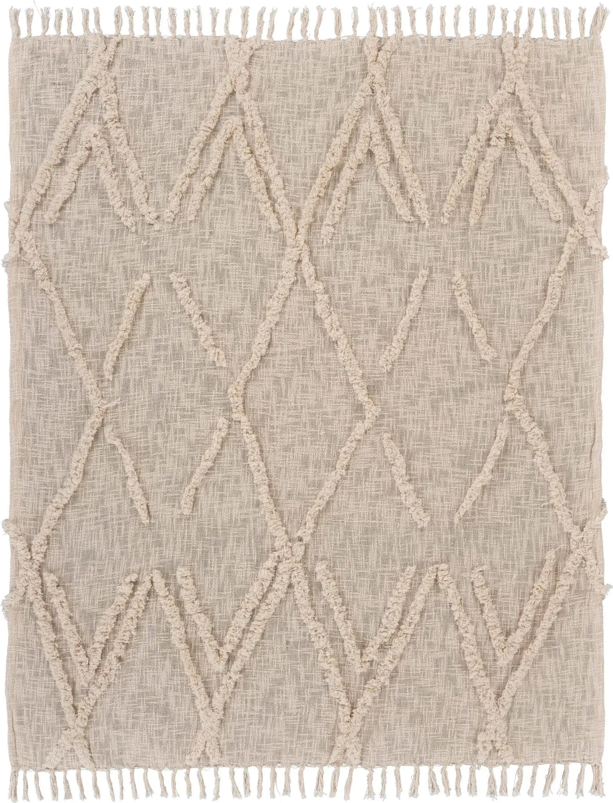 Tufted Diamond LR81190 Throw Blanket