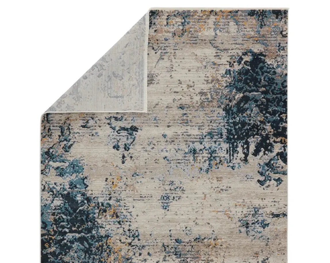 Tunderra TUN05 Teal/Gold Rug - Rug & Home